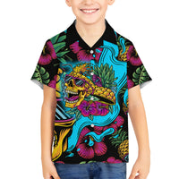 Pineapple Skull Kid Hawaiian Shirt Sumer Time TS04 - Polynesian Pride