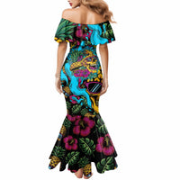 Pineapple Skull Mermaid Dress Sumer Time TS04 Women Multicolor - Polynesian Pride
