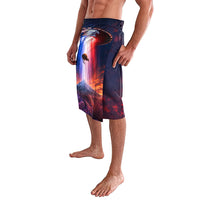 New Zealand Aotearoa Kiwi UFO Lavalava Sci-Fi Galaxy Sunset Sky Tower And Mountain