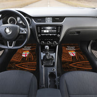 Straight Outta Kadavu Fiji Car Mats Tribal Polynesian Tattoo Coat Of Arms Flag