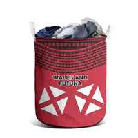 Wallis And Futuna Laundry Basket Polynesian Tattoo Flag Map