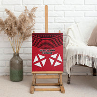 Wallis And Futuna Canvas Wall Art Polynesian Tattoo Flag Map
