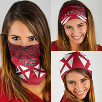 Wallis And Futuna Neck Gaiter Polynesian Tattoo Flag Map
