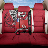 Wallis And Futuna Back Car Seat Cover Tribal Polynesian Tattoo Flag Motif