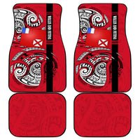 Wallis And Futuna Car Mats Tribal Polynesian Tattoo Flag Motif