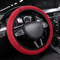 Wallis And Futuna Steering Wheel Cover Tribal Polynesian Tattoo Flag Motif