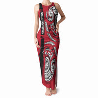 Wallis And Futuna Tank Maxi Dress Tribal Polynesian Tattoo Flag Motif