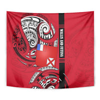 Wallis And Futuna Tapestry Tribal Polynesian Tattoo Flag Motif