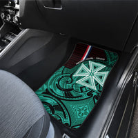 Wallis And Futuna Car Mats Tribal Polynesian Tattoo Heritage Cross Flag