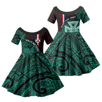 Wallis And Futuna Family Matching Puletasi and Hawaiian Shirt Tribal Polynesian Tattoo Heritage Cross Flag