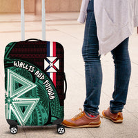 Wallis And Futuna Luggage Cover Tribal Polynesian Tattoo Heritage Cross Flag