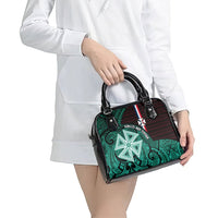 Wallis And Futuna Shoulder Handbag Tribal Polynesian Tattoo Heritage Cross Flag