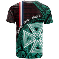 Wallis And Futuna T Shirt Tribal Polynesian Tattoo Heritage Cross Flag
