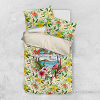 Hawaiian Piko Threads Of Paradise Aloha Bedding Set Tropical Hibiscus Plumeria