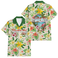 Hawaiian Piko Threads Of Paradise Aloha Family Matching Off The Shoulder Long Sleeve Dress and Hawaiian Shirt Tropical Hibiscus Plumeria
