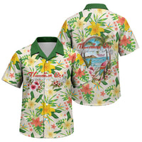 Hawaiian Piko Threads Of Paradise Aloha Family Matching Off Shoulder Short Dress and Hawaiian Shirt Tropical Hibiscus Plumeria