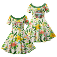 Hawaiian Piko Threads Of Paradise Aloha Family Matching Summer Maxi Dress and Hawaiian Shirt Tropical Hibiscus Plumeria