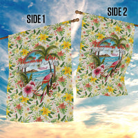 Hawaiian Piko Threads Of Paradise Aloha Garden Flag Tropical Hibiscus Plumeria