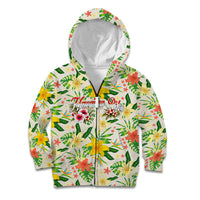 Hawaiian Piko Threads Of Paradise Aloha Kid Hoodie Tropical Hibiscus Plumeria