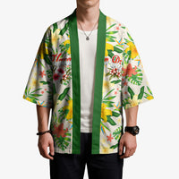 Hawaiian Piko Threads Of Paradise Aloha Kimono Tropical Hibiscus Plumeria