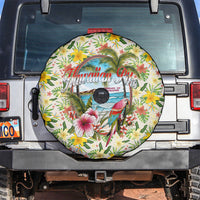 Hawaiian Piko Threads Of Paradise Aloha Spare Tire Cover Tropical Hibiscus Plumeria