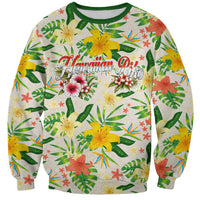 Hawaiian Piko Threads Of Paradise Aloha Sweatshirt Tropical Hibiscus Plumeria