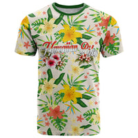 Hawaiian Piko Threads Of Paradise Aloha T Shirt Tropical Hibiscus Plumeria