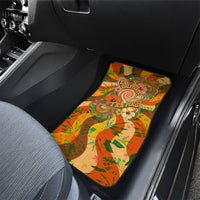 Hawaiian Piko Lani Cultivate I Ka Piko Aloha Car Mats Retro Psychedelic Taro Leaf - Hibiscus Flowers