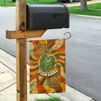 Hawaiian Piko Lani Cultivate I Ka Piko Aloha Garden Flag Retro Psychedelic Taro Leaf - Hibiscus Flowers