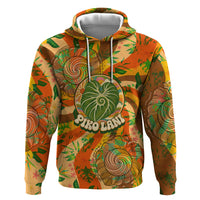 Hawaiian Piko Lani Cultivate I Ka Piko Aloha Hoodie Retro Psychedelic Taro Leaf - Hibiscus Flowers