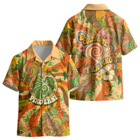 Hawaiian Piko Lani Cultivate I Ka Piko Aloha Kid Hawaiian Shirt Retro Psychedelic Taro Leaf - Hibiscus Flowers TS04 - Polynesian Pride