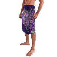 Waimanalo Hawaii Sun Rabbit Lavalava Psychedelic Trippy Neon Swirl Graphic