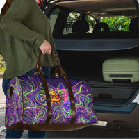 Waimanalo Hawaii Sun Rabbit Travel Bag Psychedelic Trippy Neon Swirl Graphic