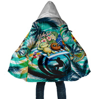 Hawaii Waimanalo Sea Turtle Cloak Cute Tropical Beach Aloha Spirit Cartoon