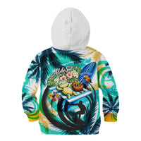 Hawaii Waimanalo Sea Turtle Kid Hoodie Cute Tropical Beach Aloha Spirit Cartoon