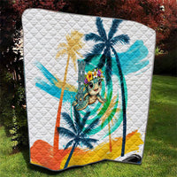 Hawaii Waimanalo Sea Turtle Quilt Cute Tropical Beach Aloha Spirit Cartoon
