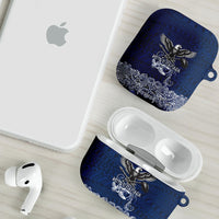 American Samoa Eagle AirPods Case Sea Turtle Traditional Polynesian Tribal Tattoo