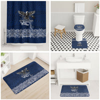 American Samoa Eagle Bathroom Set Sea Turtle Traditional Polynesian Tribal Tattoo