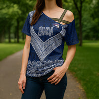 American Samoa Eagle Cross Shoulder Shirt Sea Turtle Traditional Polynesian Tribal Tattoo