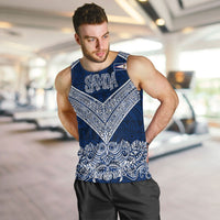 American Samoa Eagle Men Tank Top Sea Turtle Traditional Polynesian Tribal Tattoo