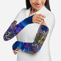 American Samoa Warrior Arm Sleeves Polynesian Fruit Bat Talofa Urban Graffiti Street Art