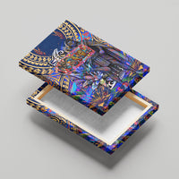 American Samoa Warrior Canvas Wall Art Polynesian Fruit Bat Talofa Urban Graffiti Street Art