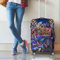American Samoa Warrior Luggage Cover Polynesian Fruit Bat Talofa Urban Graffiti Street Art