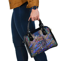 American Samoa Warrior Shoulder Handbag Polynesian Fruit Bat Talofa Urban Graffiti Street Art