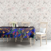 American Samoa Warrior Tablecloth Polynesian Fruit Bat Talofa Urban Graffiti Street Art