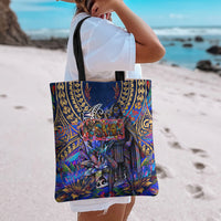 American Samoa Warrior Tote Bag Polynesian Fruit Bat Talofa Urban Graffiti Street Art