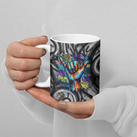 Chur Bro Shaka Sign Ceramic Mug New Zealand Koru Colorful Graffiti Splash