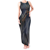 New Zealand She’ll Be Right Tank Maxi Dress NZ Slang No. 8 Wire Map Pattern