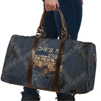 New Zealand She’ll Be Right Travel Bag NZ Slang No. 8 Wire Map Pattern