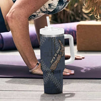 New Zealand She’ll Be Right Tumbler With Handle NZ Slang No. 8 Wire Map Pattern